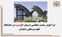 فرآخوان جذب متقاضی دستیار فلوشیپ در دانشگاه علوم پزشکی زاهدان