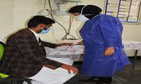 گزارش تصویری از تلاش های مدافعان سلامت در مرکز غربالگری 16 ساعته امیرالمومنین(ع) زاهدان