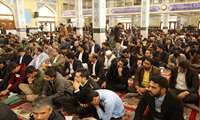 حضور مجموعه کارکنان، دانشجویان ، مدیران و اعضای هیئت رئیسه دانشگاه علوم پزشکی زاهدان در جمع شرکت کنندگان در همایش مردمی 9 دی ماه