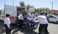 مصدومیت 3 نفر از کارکنان مرکز خدمات جامع سلامت روستای شورو از توابع بخش کورین بر اثر سانحه رانندگی