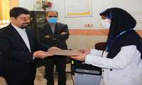 تقدیر و قدردانی معاون بهداشت دانشگاه از 8 نفر مراقب سلامت و ناظر ستادی پایگاه سلامت قائم (عج) و امامت زاهدان