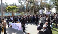 گزارش تصویری حماسه حضور در راهپیمایی یوم الله 22 بهمن کارکنان دانشگاه علوم پزشکی زاهدان