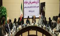 ارائه گزارش دکتر محمودرضا میری، رئیس دانشگاه علوم پزشکی زاهدان در کارگروه تخصصی بانوان و خانواده با حضور خانم ابتکار معاون رئیس جمهور