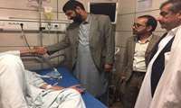 حضور فرماندار جدید میرجاوه پس از اولین شورای اداری این شهرستان به همراه  تمامی اعضای این شورا در پایگاه بسیج ملی کنترل پرفشار خون؛ فشار خون آقای فرماندار نرمال بود