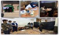 ویزیت رایگان اعضای 100 خانواده محروم توسط گروه های جهادی